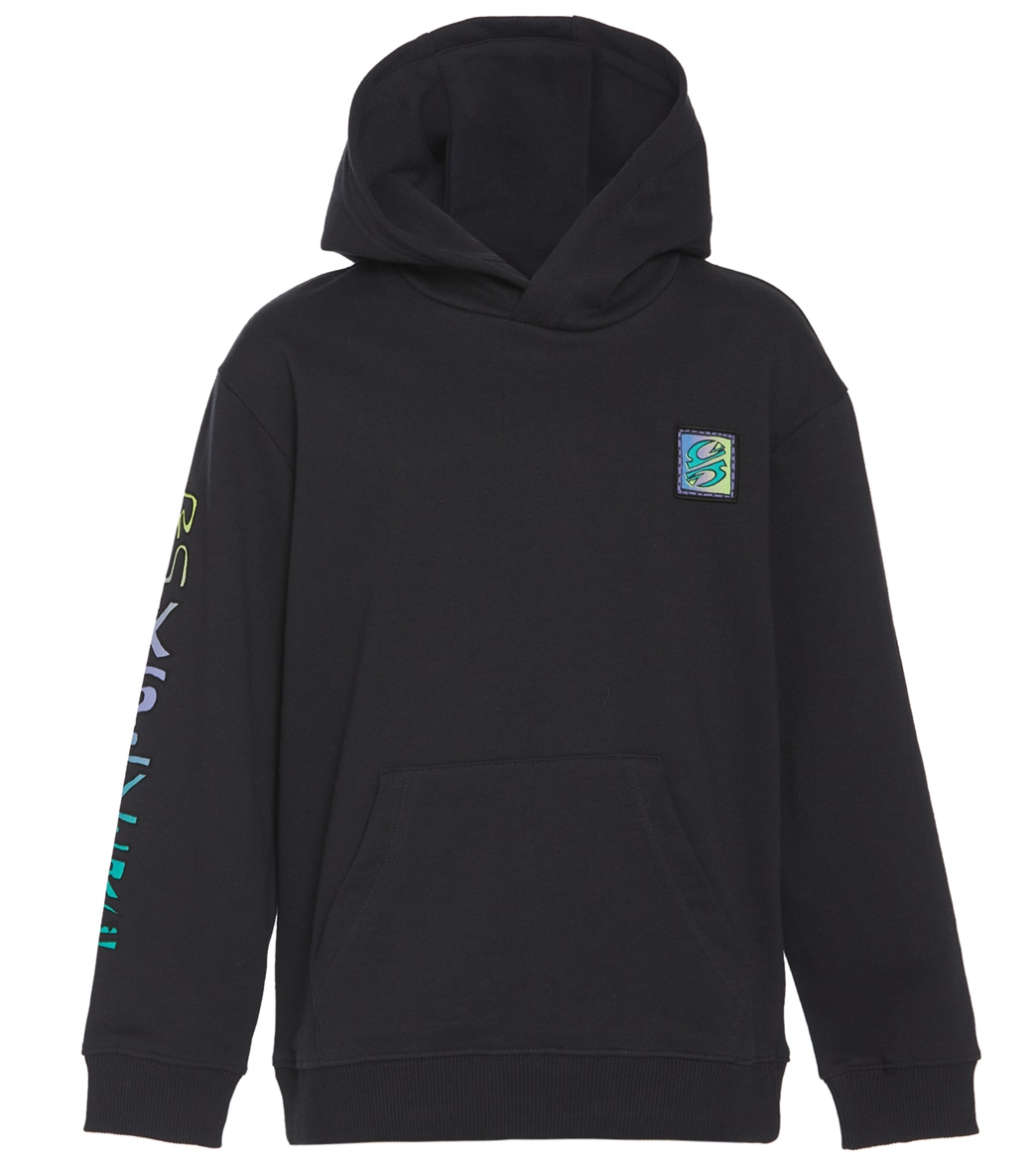 Quiksilver Boys' Radical Times Hoodie Big Kid - Black Large/14 Cotton/Polyester - Swimoutlet.com