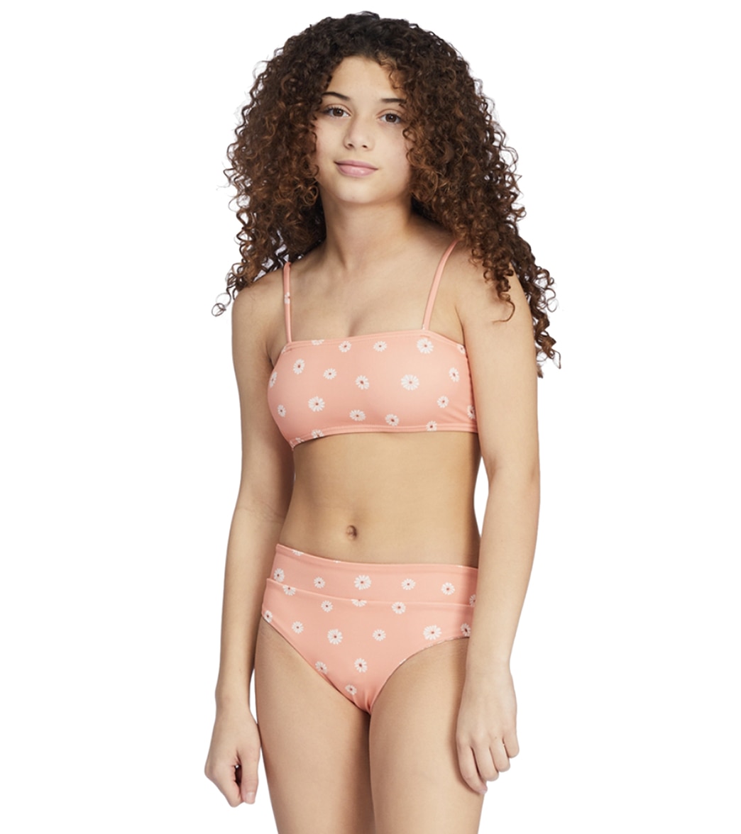 Billabong Girls' Fallin For Her Reversible Two Piece Bikini Set - Multi 10 Cotton/Polyester - Swimoutlet.com