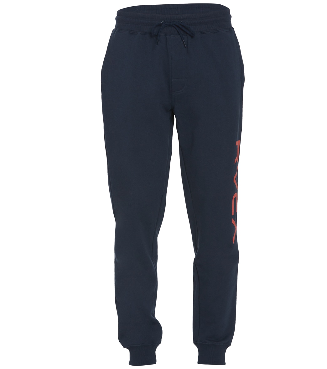 Rvca Men's Big Sweatpants - Navy Large Cotton/Polyester - Swimoutlet.com