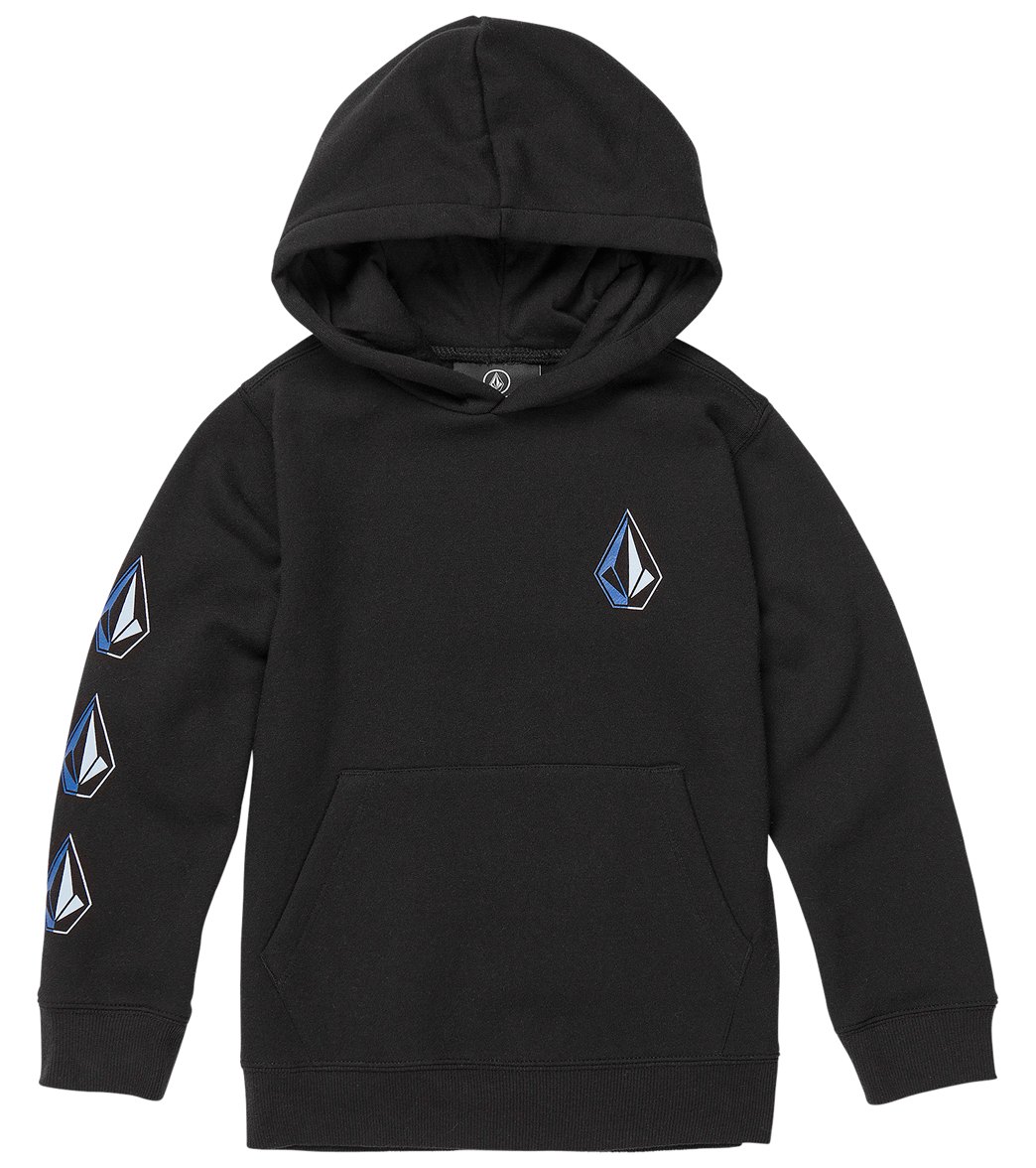 Volcom Boys' Iconic Stone Pullover Hoodie Toddler - New Black 2T Cotton/Polyester - Swimoutlet.com