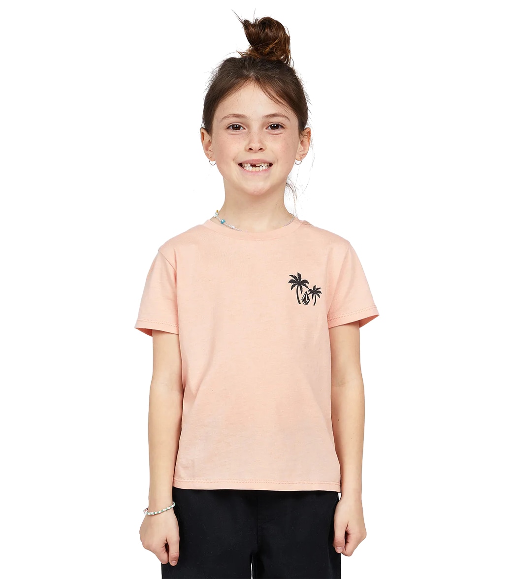 Volcom Girls' Last Party Short Sleeve Tee Shirt Big Kid - Hazey Pink Large Cotton/Polyester - Swimoutlet.com