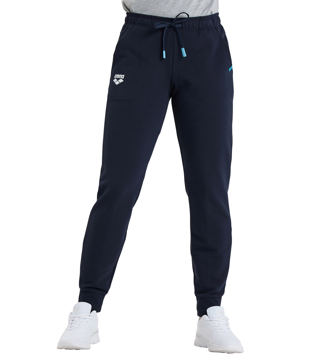 Arena Women's Solid Team Pants - Navy Large Cotton - Swimoutlet.com