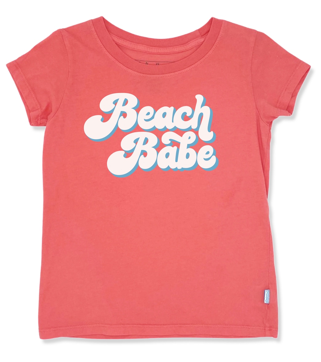 Feather 4 Arrow Girls' Everyday Short Sleeve Tee Shirt Baby Toddler/Little/Big Kid - Sugar Coral 10 Cotton - Swimoutlet.com