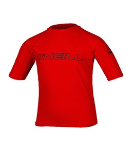 O'Neill Youth Basic Skins Performance Fit Short Sleeve Crew Rashguard