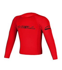 O'Neill Youth Basic Skins Performance Fit Long Sleeve Crew Rashguard