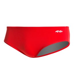 Dolfin Competition All Poly Solid Mens Racer Brief Swimsuit