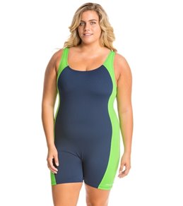 Waterpro Polyester Splice Plus Size Unitard