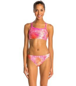 Illusions Activewear Color Me Pastel Two Piece Swimsuit Workout Swimsuit