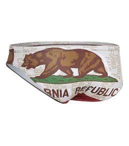 Turbo Men's Cal Flag Star Water Polo Brief