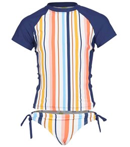 Next Girls' Sunset Horizon Two Piece Rashguard Set (Big Kid)