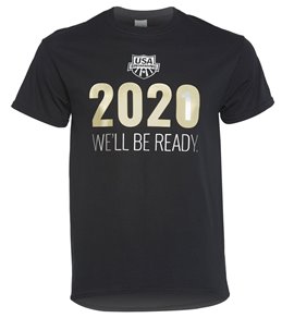 USA Swimming Men's 2021 We Will Be Ready Crew Neck T-Shirt